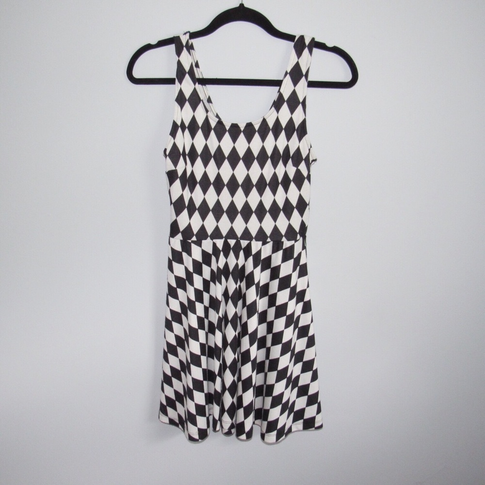 black & white dress