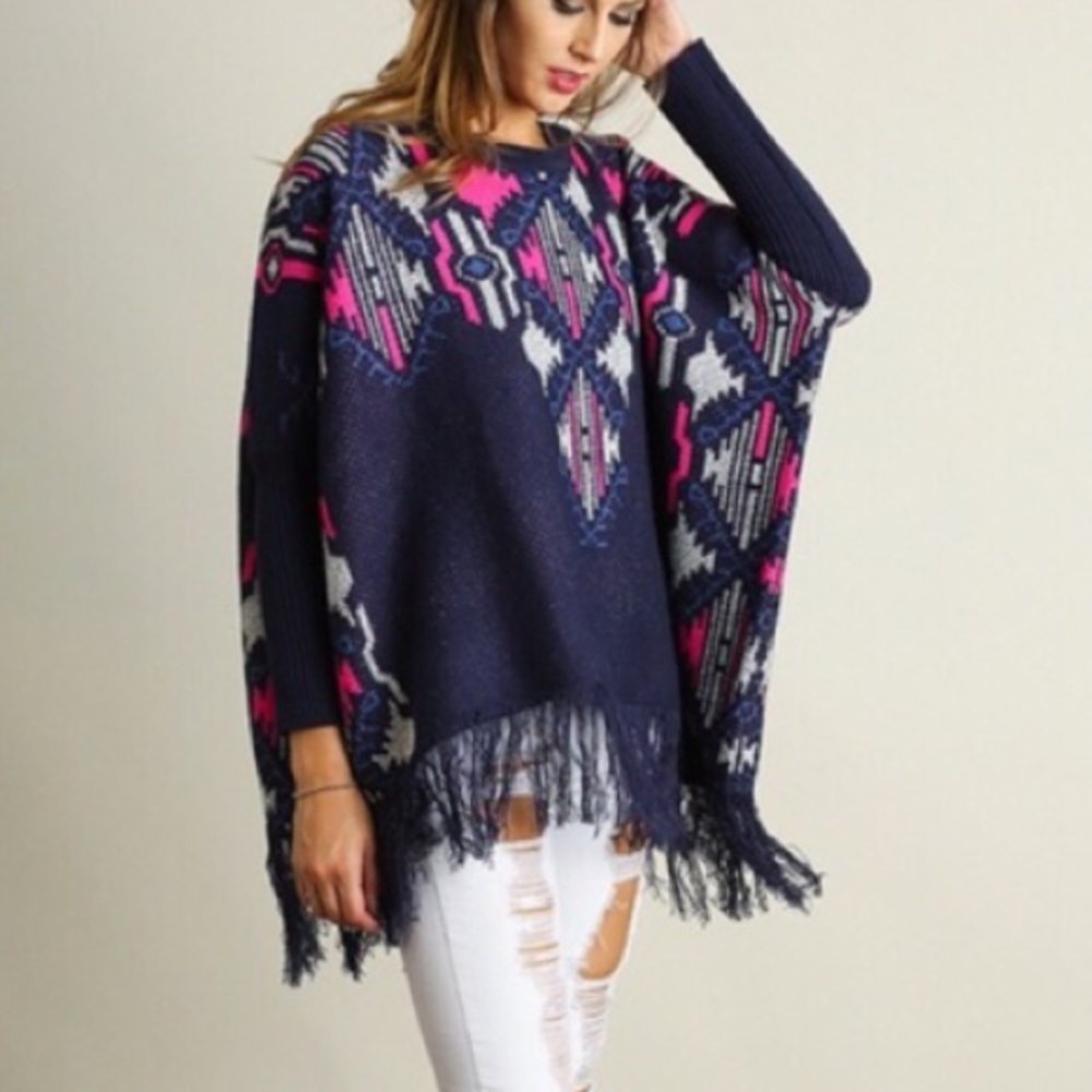 Colorful poncho