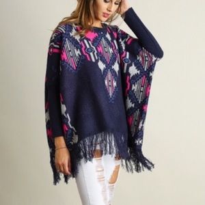 Colorful poncho