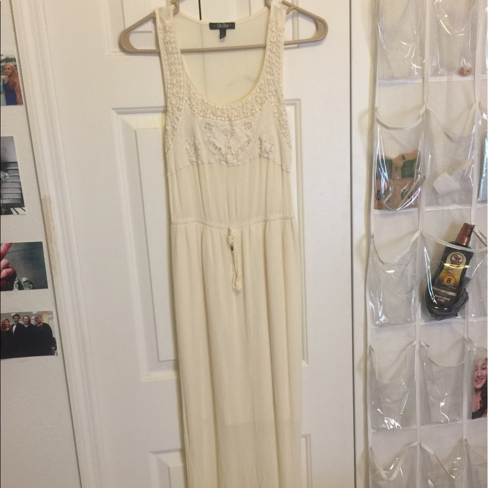 Long tan dress