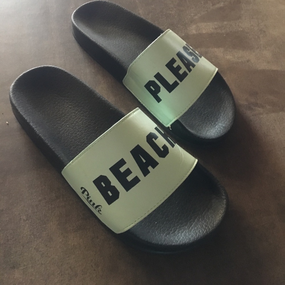 PINK Beach Please sandals