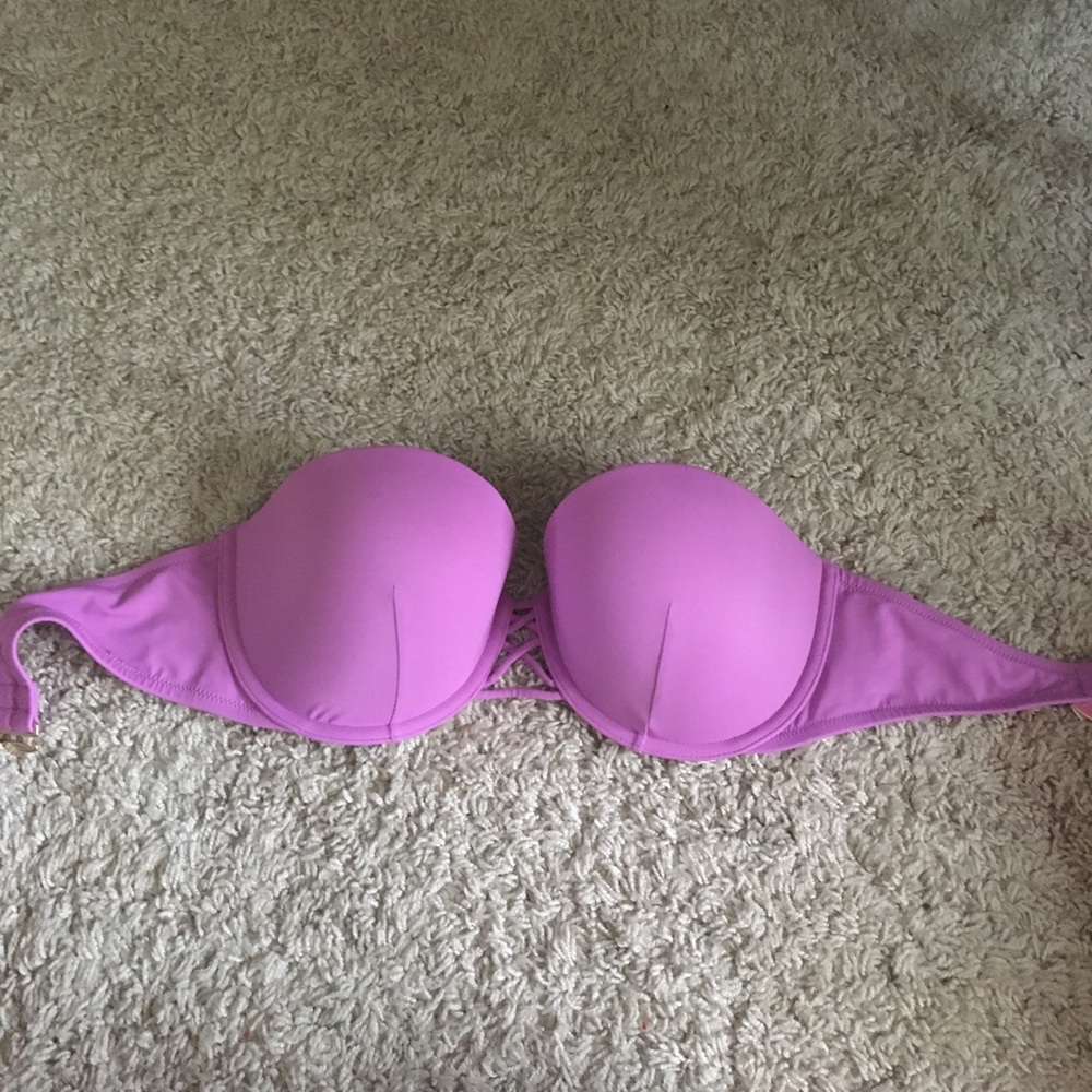 Victoria's Secret Purple Strapless Bikini Top