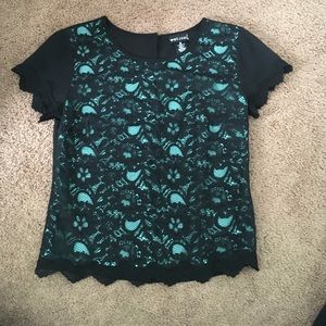 Black lace top