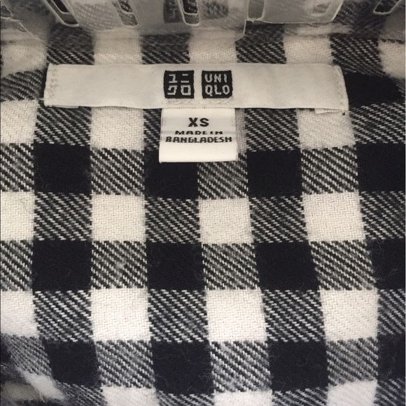🛑 SOLD 🛑 🆕 UNIQLO Flannel Check Long Sleeves - Picture 3 of 3