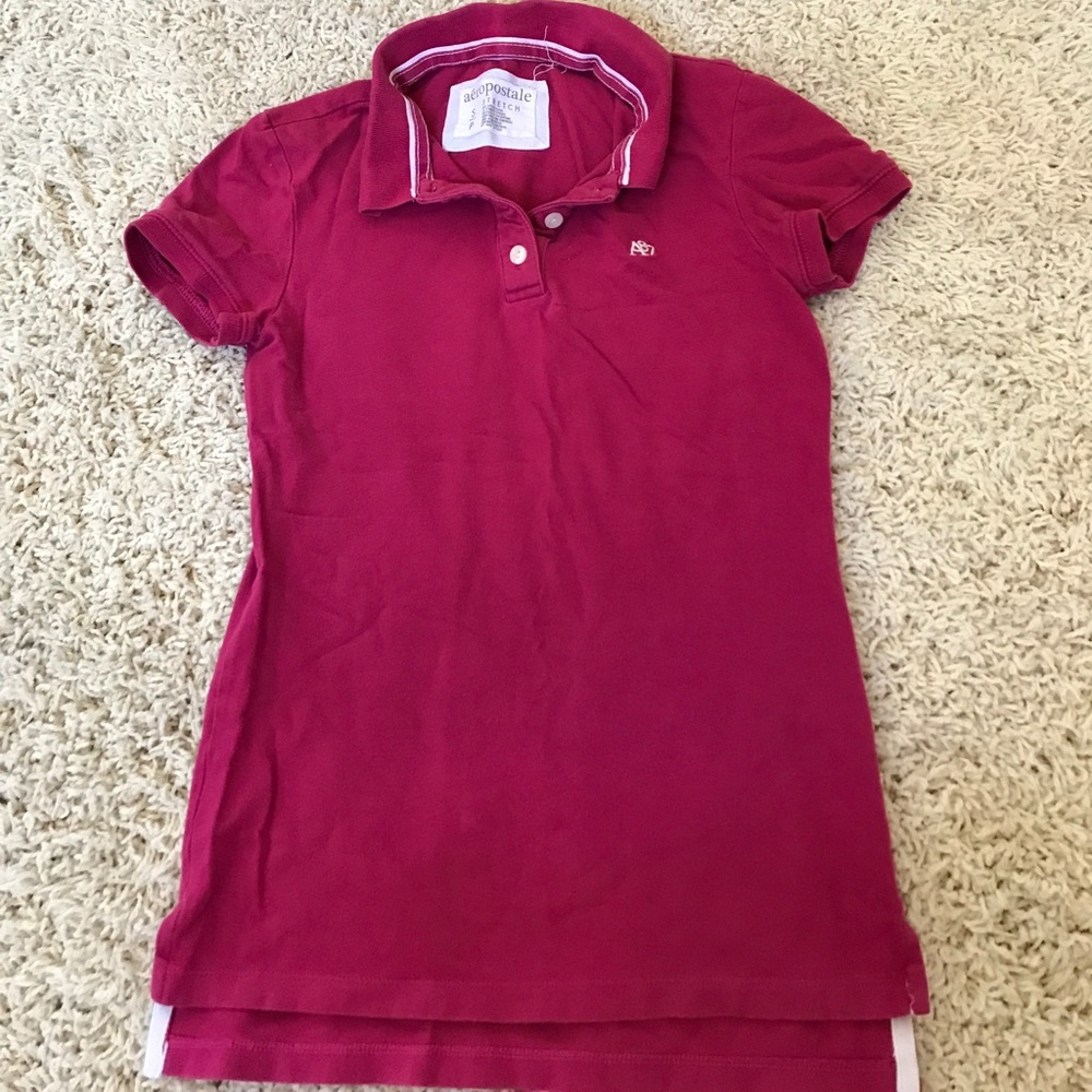 Dark pink shirt