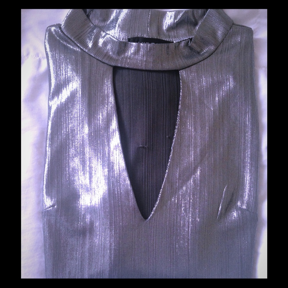 LF store NYC silver shirt