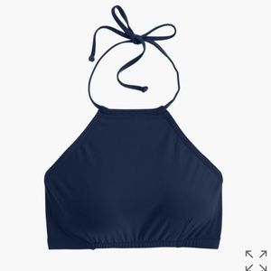 NWOT!!! J Crew Cropped Halter Bikini Top