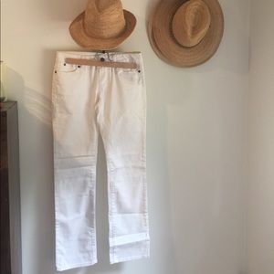 Talbots White Signature Straight Jeans