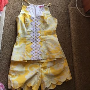 Lily Pulitzer short and matching top
