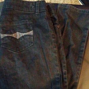 Hydraulic black 18w skinny jeans with embellisment