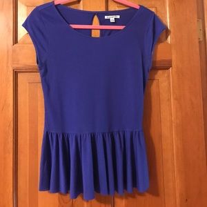 NWOT Purple Peplum