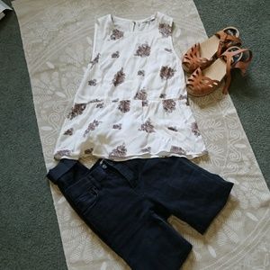 Madewell Paisley Peplum Blouse