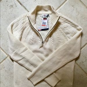 Vineyard Vines quarter-zip cable knit sweater