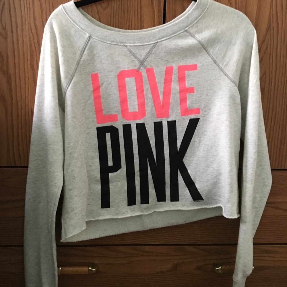 VS PINK crop sweater