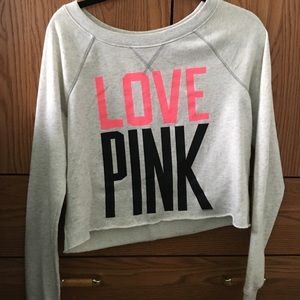 VS PINK crop sweater