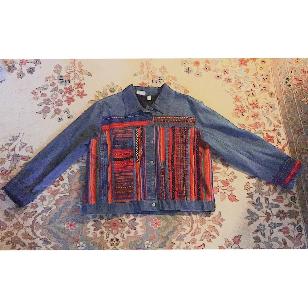 Intricate Boho/Indie Jean Jacket