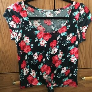 Floral crop top