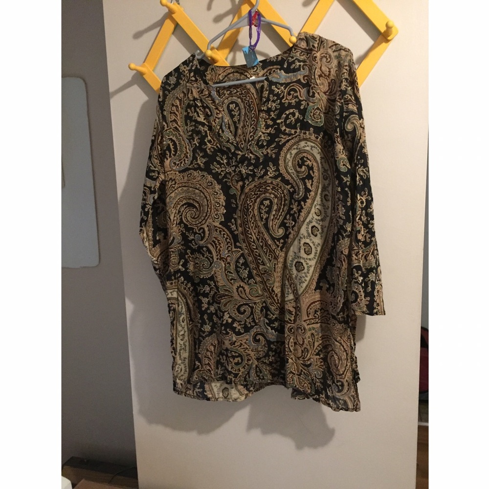 Sheer Beach cover up paisley