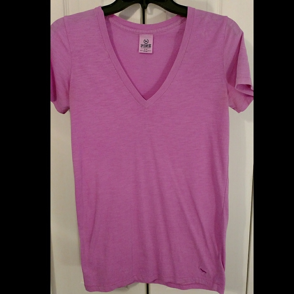 Light Purple V-Neck T-Shirt