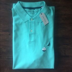 NWT Nautica XL Seafoam green cotton polo