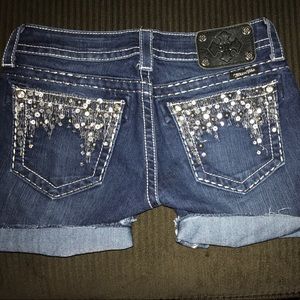 Miss me jeans made into shorts