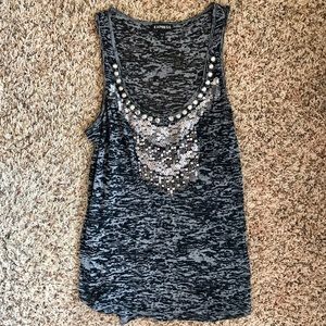 Express sequin tank top