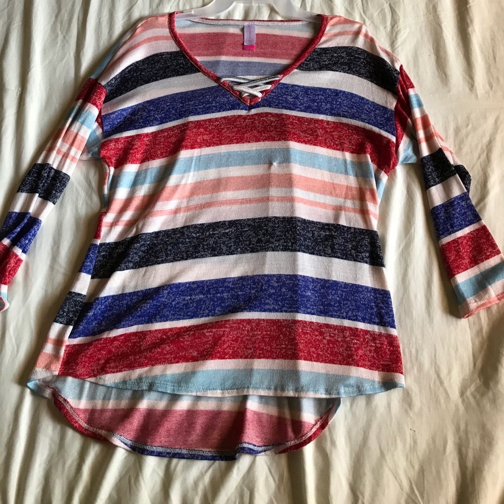 Stripe high low top