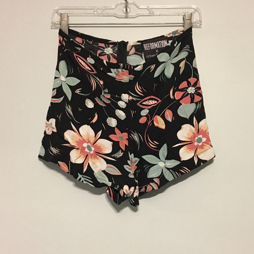 Reformation High Waisted Woven Shorts