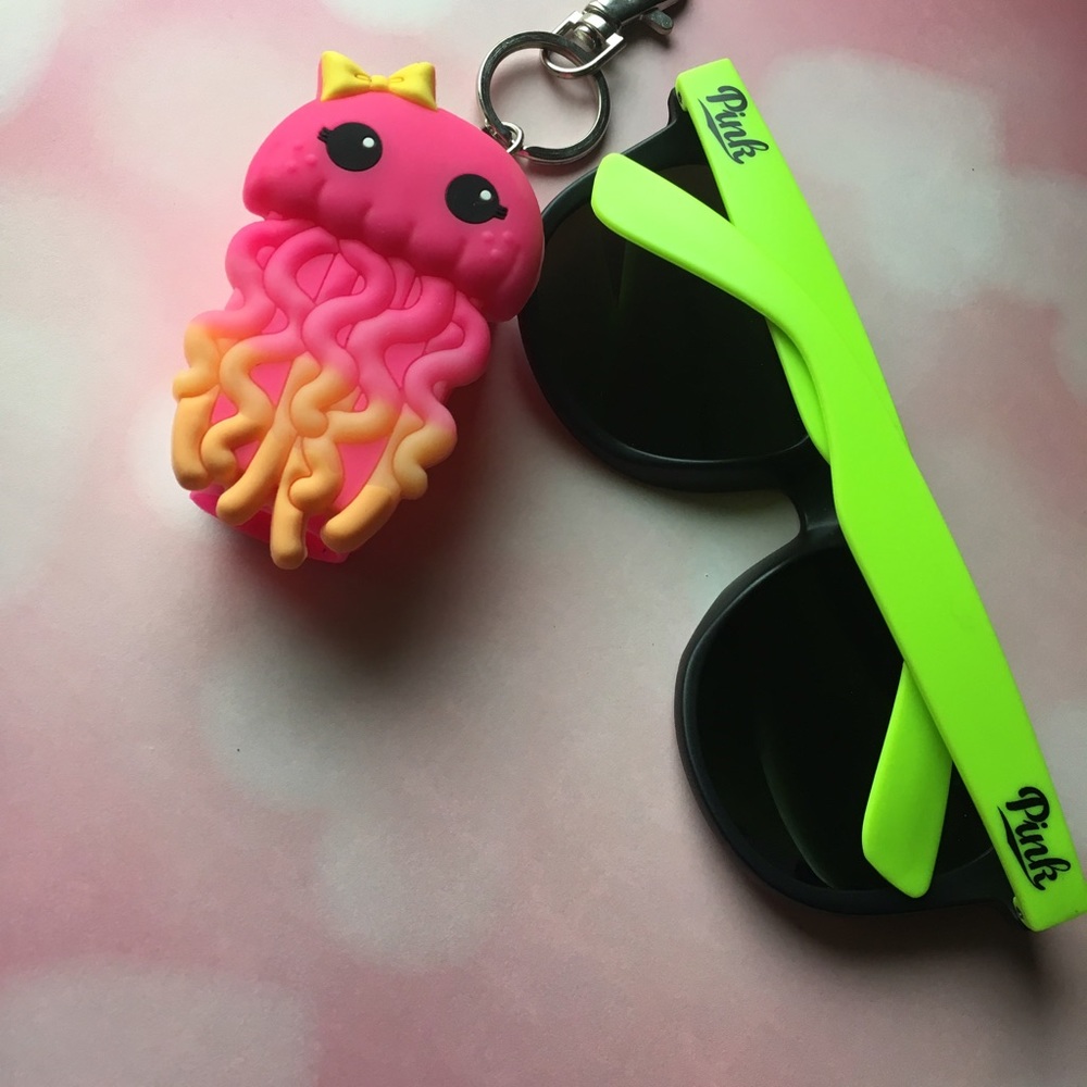 PINK sunglasses + light up germ-X holder!