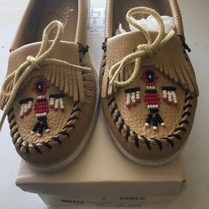 Tan Minnetonka Moccasins