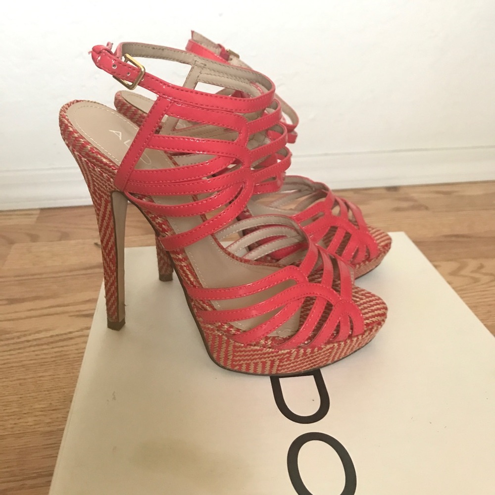 Aldo Lillian coral heels
