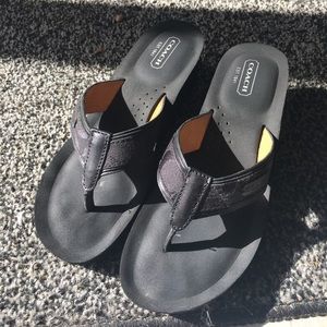 Coach Juliet black sandals