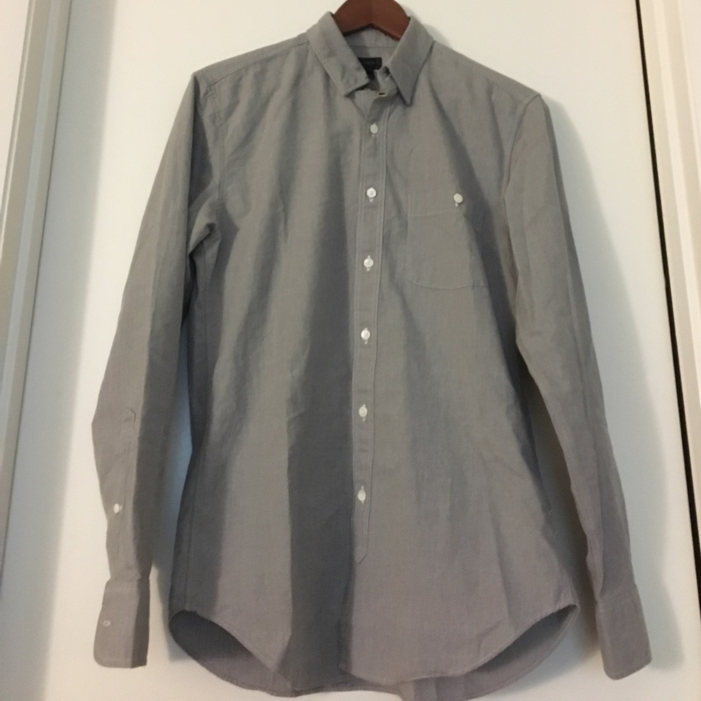 NWT J.Crew Men's Button Down Chambray Dress Shirt
