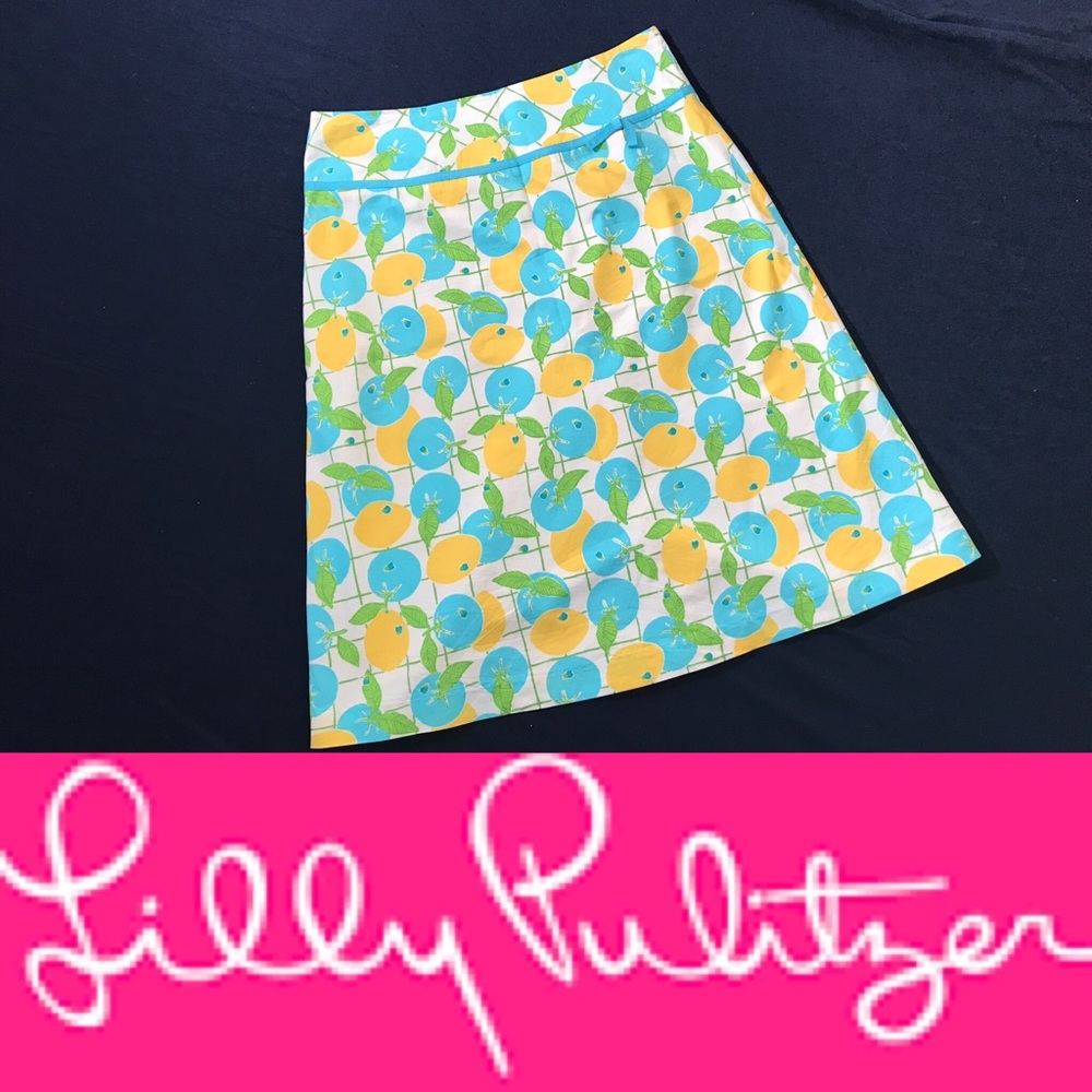 Lily Pulitzer A-line Skirt, size 6 Citrus Print