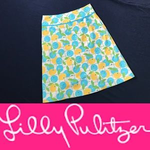 Lily Pulitzer A-line Skirt, size 6 Citrus Print
