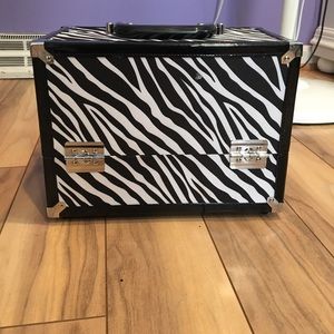 Zebra print makeup box