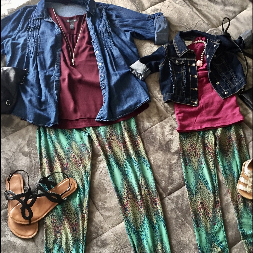 Mommy and Me TC and XL Lularoe 'mermaid' leggings
