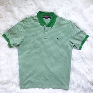 Vineyard Vines Polo Shirt Striped Short Sleeve L