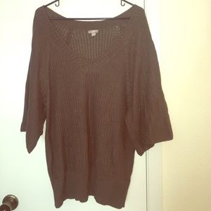 Large v-neck sweater