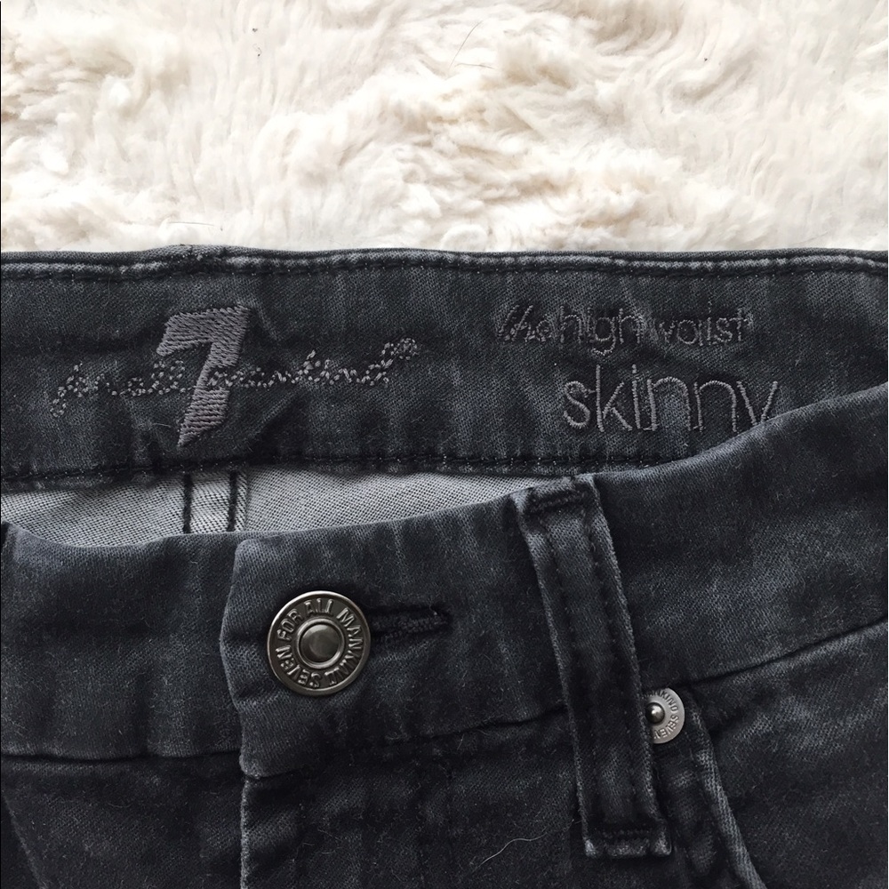 7 for all mankind high waist skinny jeggings