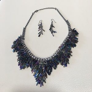 Necklace and matching earrings