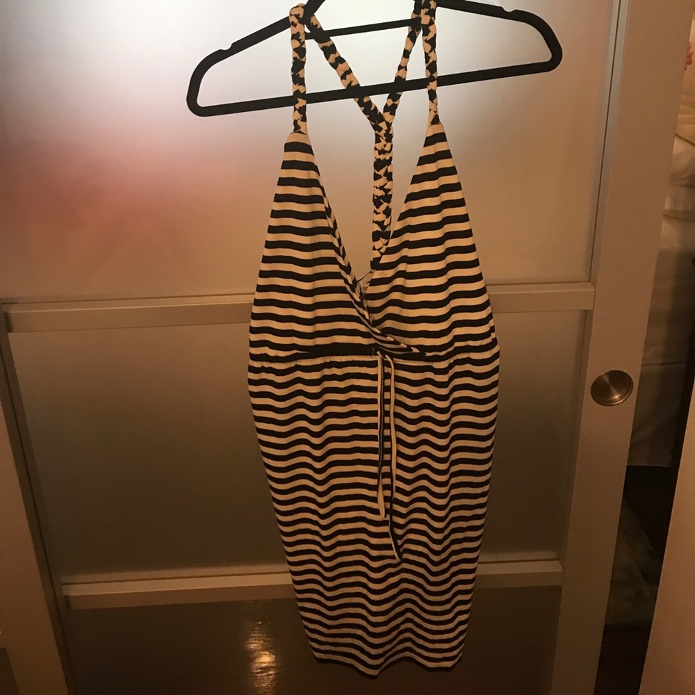 S striped braided dress