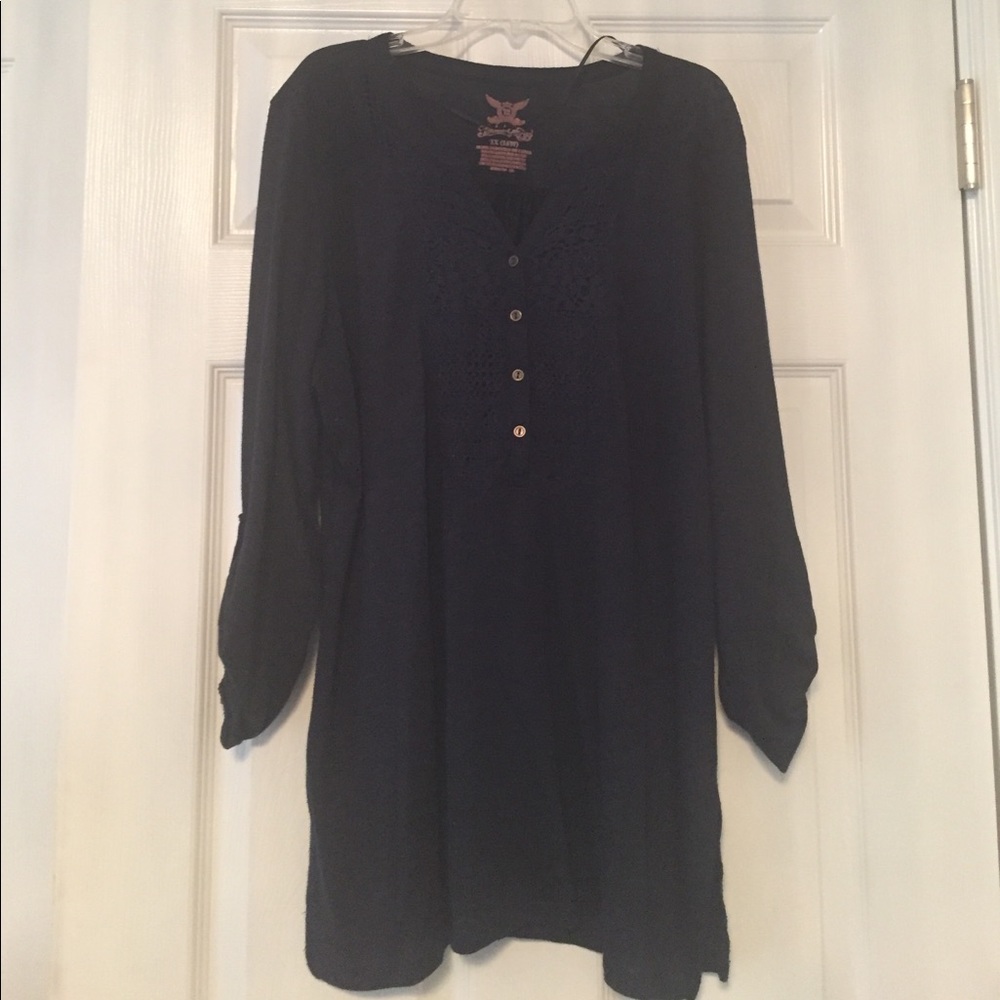 Faded Glory top in Navy size 1X (or 16W)
