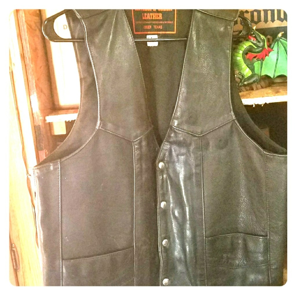 Antelope creek leather vest
