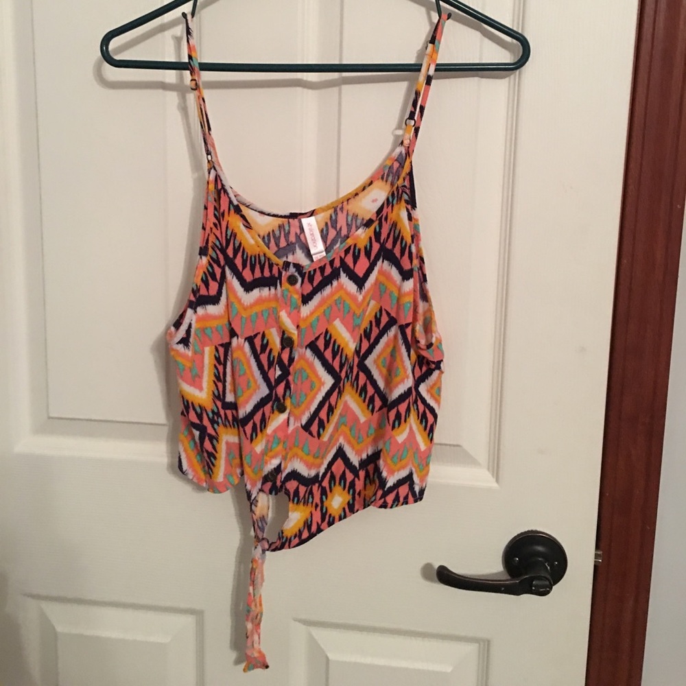 colorful crop top