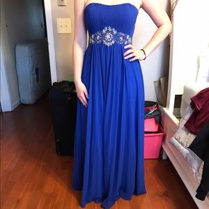 ROYAL BLUE GOWN
