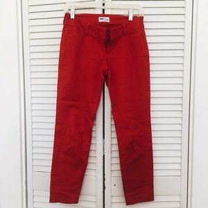 Red Pixie Ankle Cut Slacks