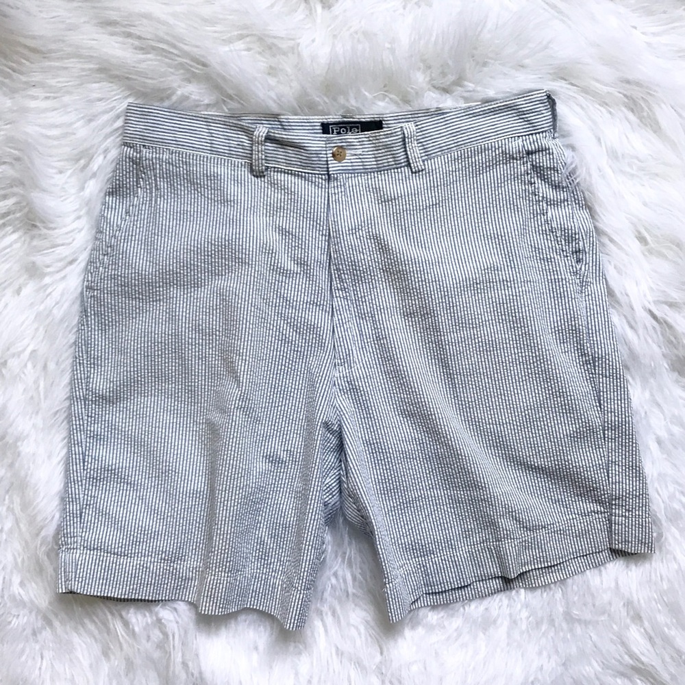 Polo Ralph Lauren Shorts Seersucker Blue/white 34