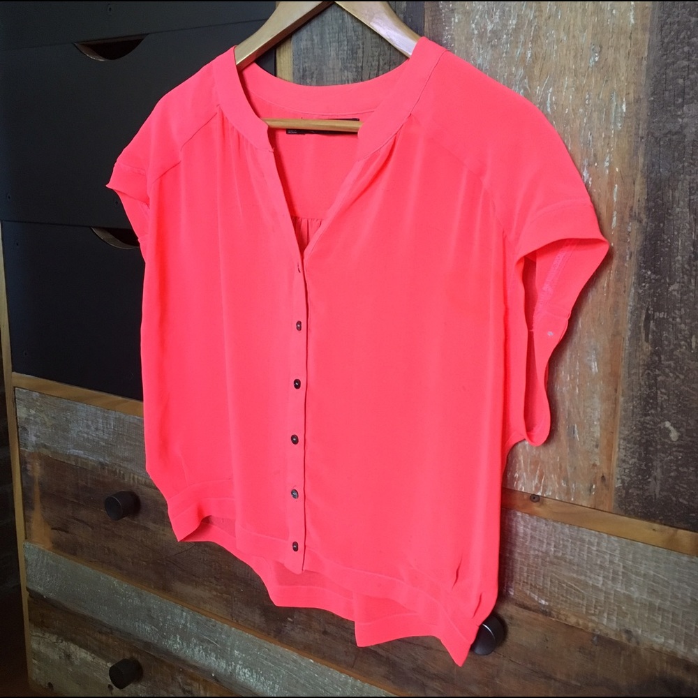 Patterson J. Kincaid XS neon blouse