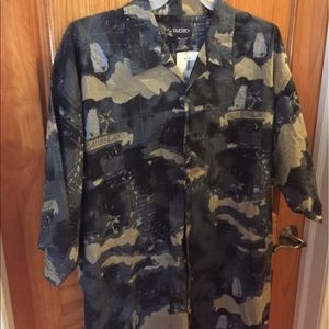 NWT Men's 3X casual summer button down shirt